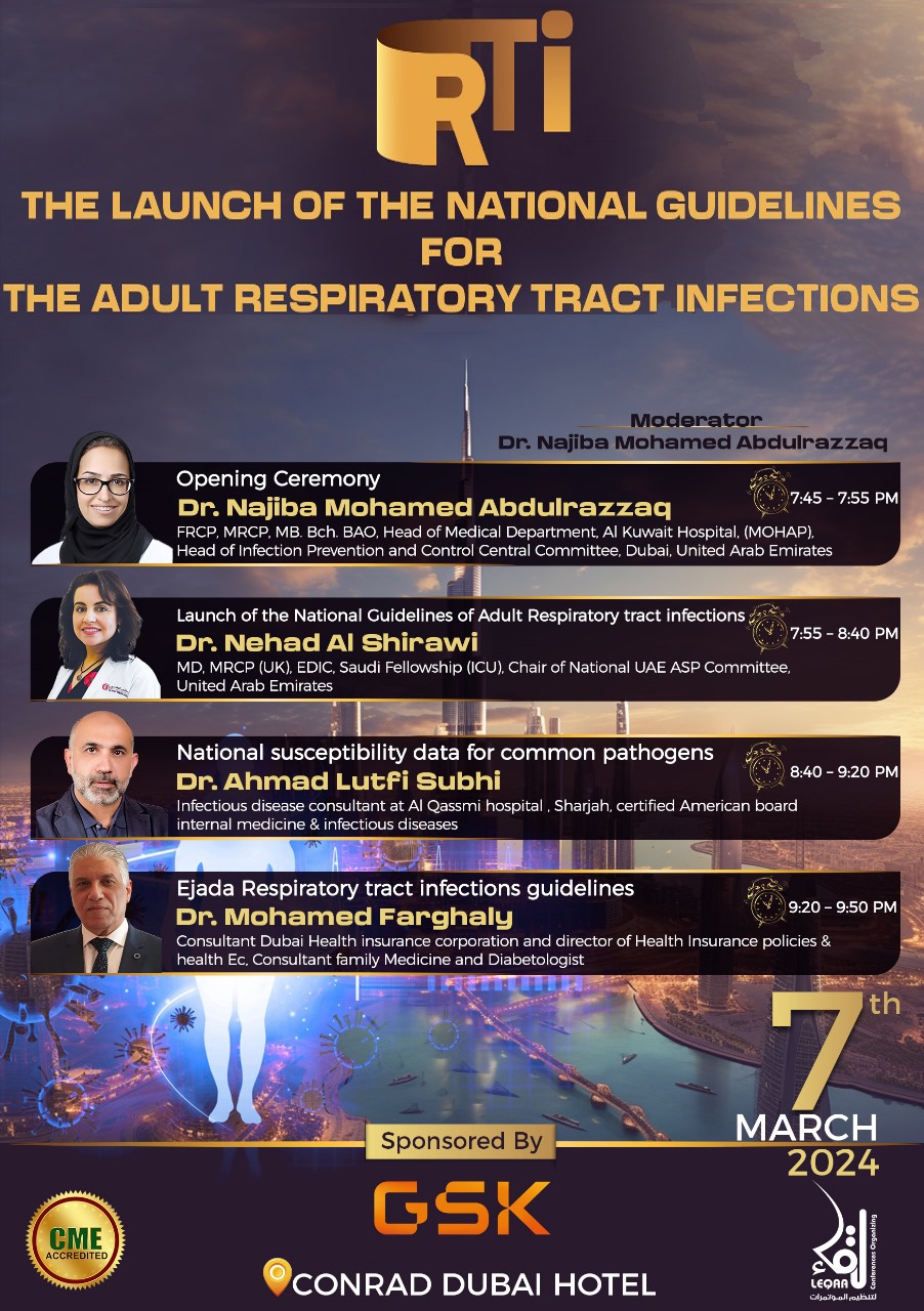 The Launch of the National Guidelines for The Adult Respiratory Tract Infections (RTI)
